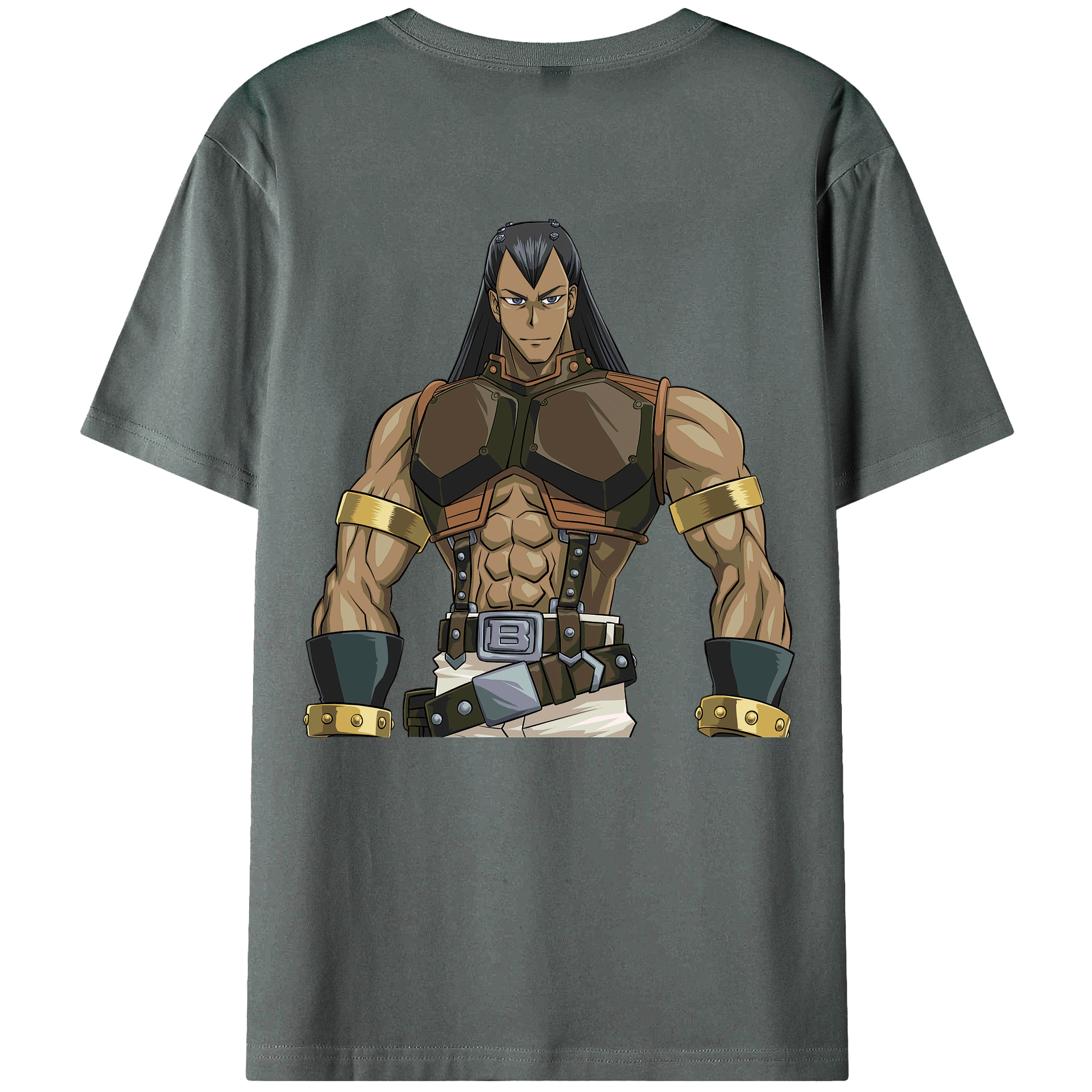 （画像用） 遊☆戯☆王 Yu-Gi-Oh! 綿100％ メンズ半袖Tシャツ（バックプリント） 通気性